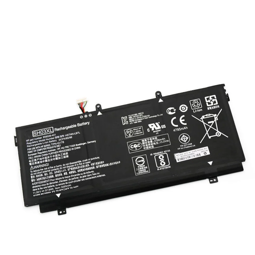 Совершенно новый оригинальный аккумулятор для ноутбука SH03XL 11 55 В 57 9 Втч HP Spectre x360