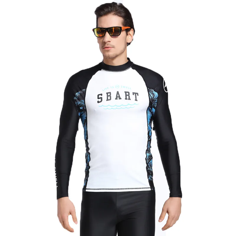 Мужская одежда для плавания Sbart с длинным рукавом, одежда для серфинга, костюмы для дайвинга, рубашка, костюм для плавания, гидрокостюм для п... от AliExpress WW