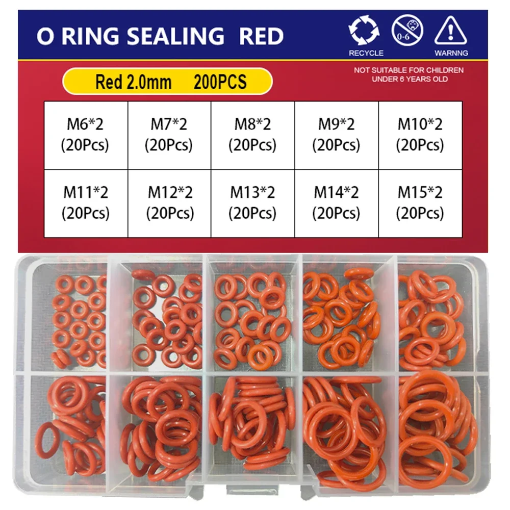 

50-200 шт., силиконовые уплотнительные кольца для шайбы