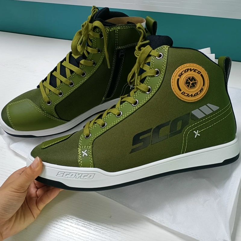 Новинка мотоциклетные ботинки SCOYCO для мужчин и женщин повседневная обувь