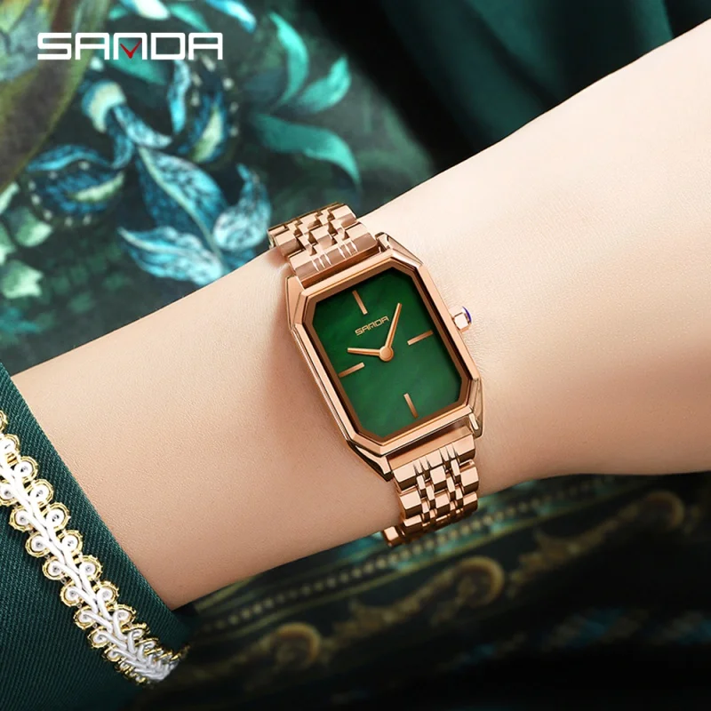 Kids 2023 Luxury Fashion Women Quartz Watches Rose Gold Casual Leather Female Wristwatch for Girls Clock Relogio Feminino P1096 enlarge