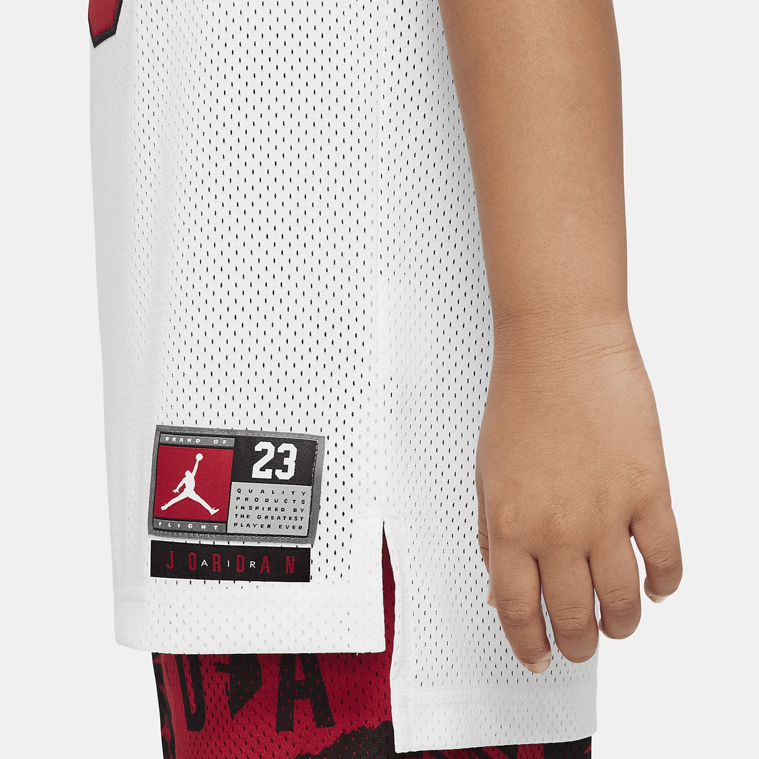 Фото Оригинальная спортивная дышащая сетчатая майка без рукавов Nike Jordan для подростков DO1968-100 №4