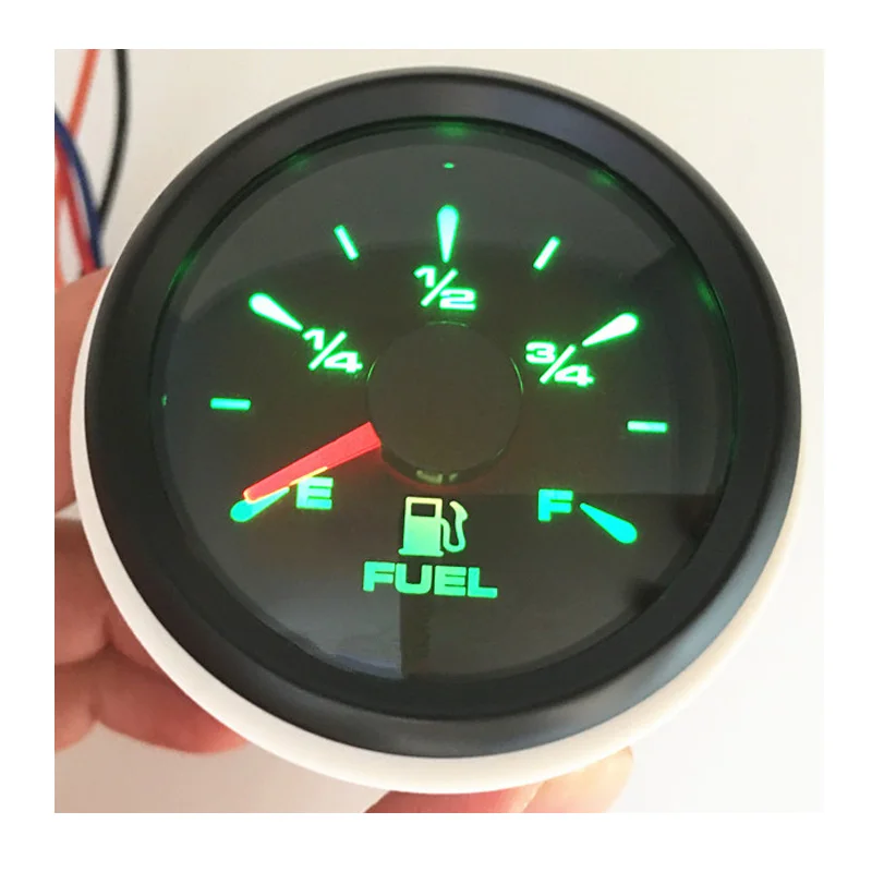 52 мм автоматические белые указатели уровня топлива 0-190 Ом 10-180 измерители для