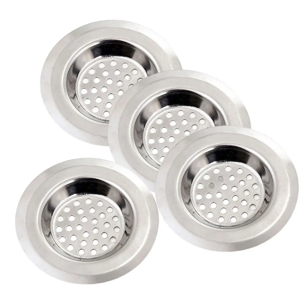 

4 Pieces Sink Strainer Household Hotel Bathroom Shower Floor Washbasin Filter Bathtub Bath Hair Catcher Cover Stopper