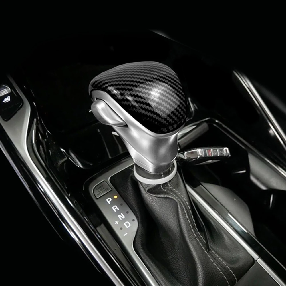 

For Kia Sorento MQ4 K3 Telluride Central Gear Shift Knob Trim Cover Carbon Fiber Gear Lever Head ABS Sticker Car Interior