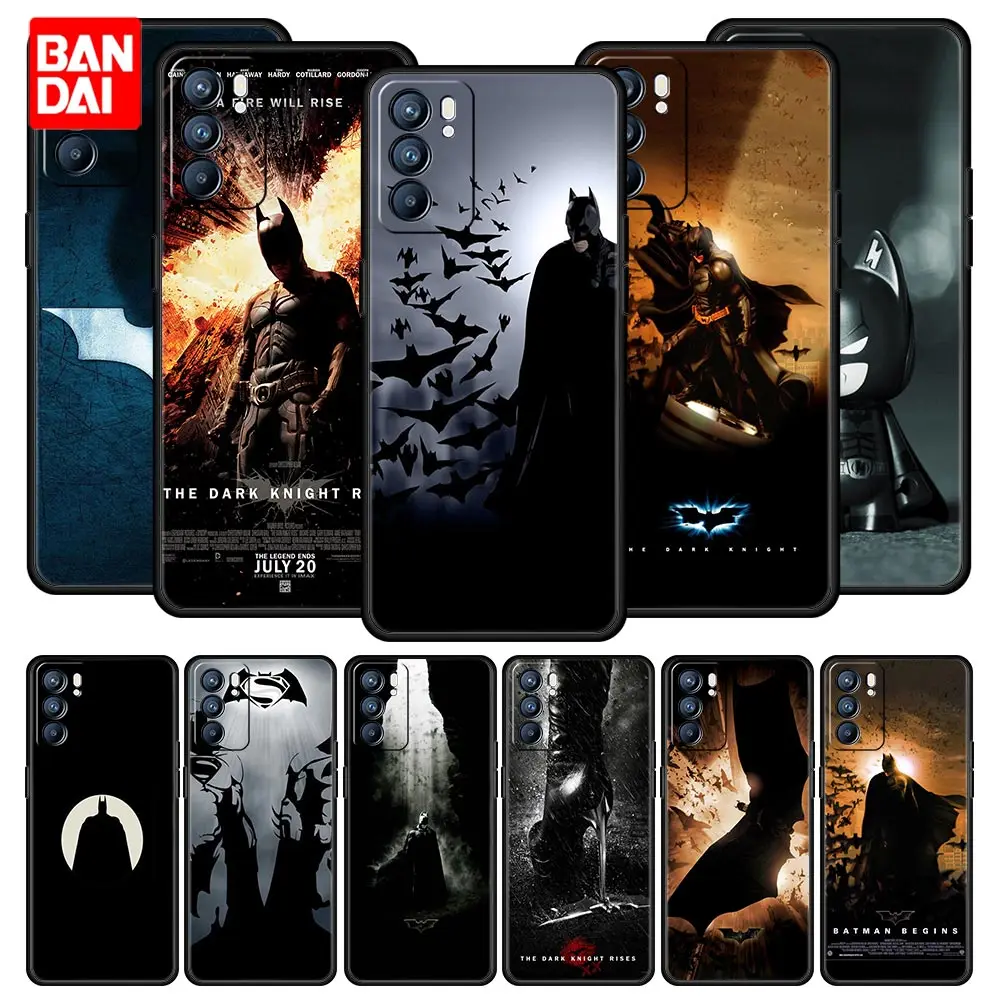

Cool Batman Awesome Case for Oppo A3s A5s A9 A15 A31 A52 A53 A54 A74 A93 A94 F19 Pro 4G Black Capa Style Cover Soft Luxury Funda