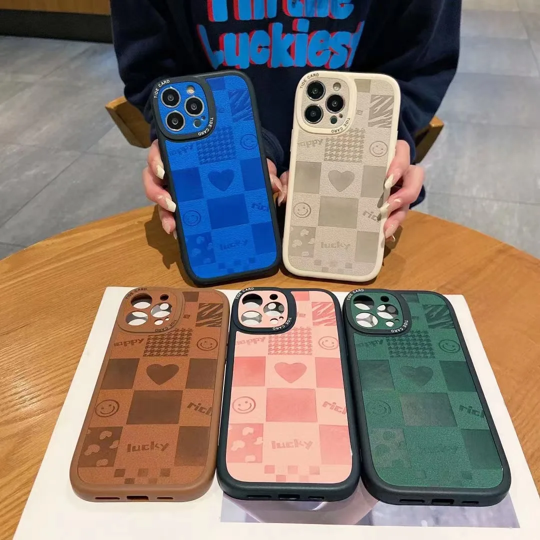 

Fashion Phone Case for iPhone 13 12 11 ProMax XS XR 7 Plus Fundas Capa Shockproof Camera Lens Protection Back Cover Cute Etui