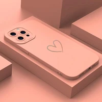 love heart soft silicone phone case for iphone 13 11 12 pro max mini xs x xr 7 8 plus se 2020 2022 candy color tide matte cover
