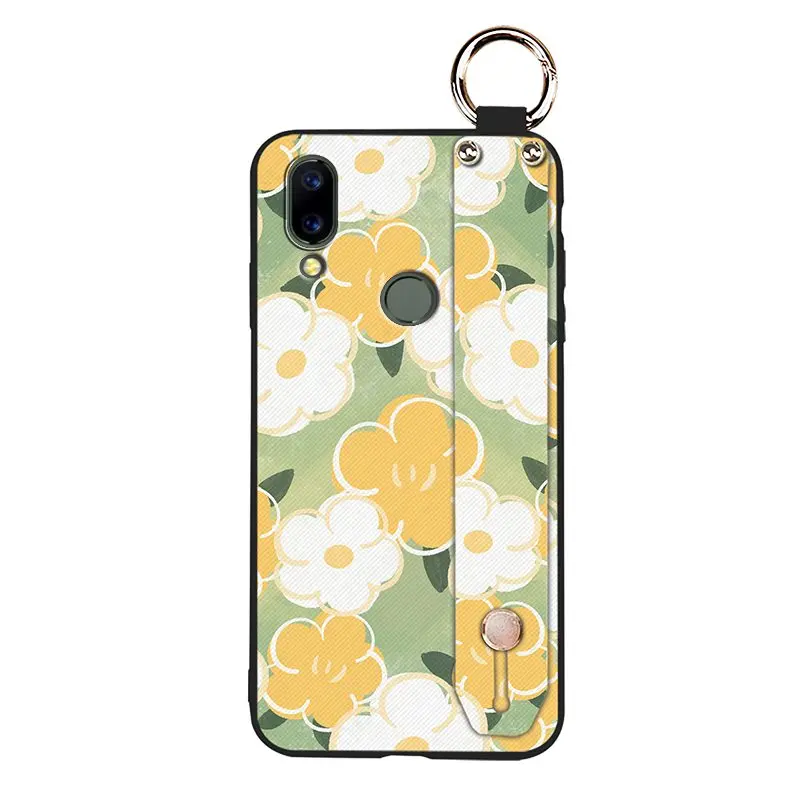 lanyard silicone phone case for umidigi a3s sunflower shockproof original back cover soft case ring free global shipping