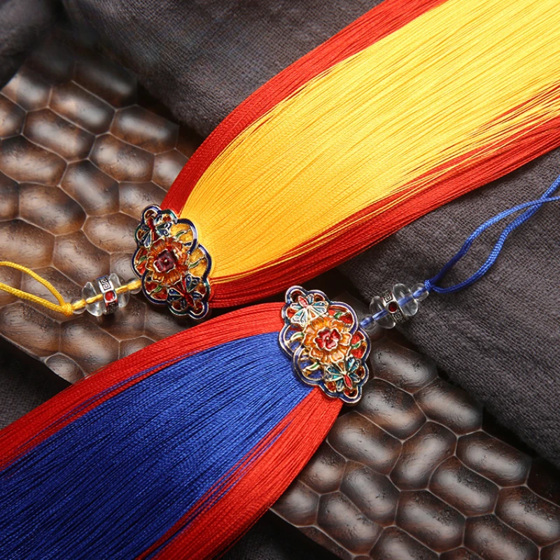 

3PC 14CM Butterfly Love Flower Double Color Tassel Silky Handmade Tassels for DIY Crafts Bookmark Jewelry Making Accessories