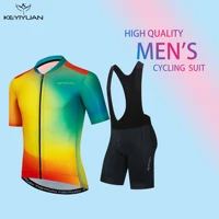 2022 keyiyuan pro men road cycling jersey cool reflective mtb jersey breathable team bike shirt blusa ciclismo camisetas