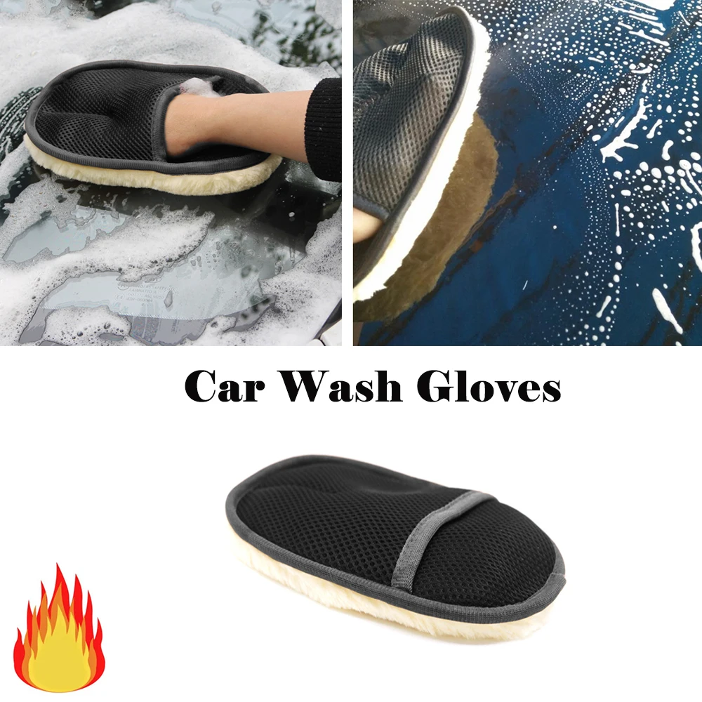 Щетка для чистки автомобиля, шерстяные мягкие перчатки для мытья автомобиля, щетка для чистки, чистящие перчатки, щетка для чистки автомоби...
