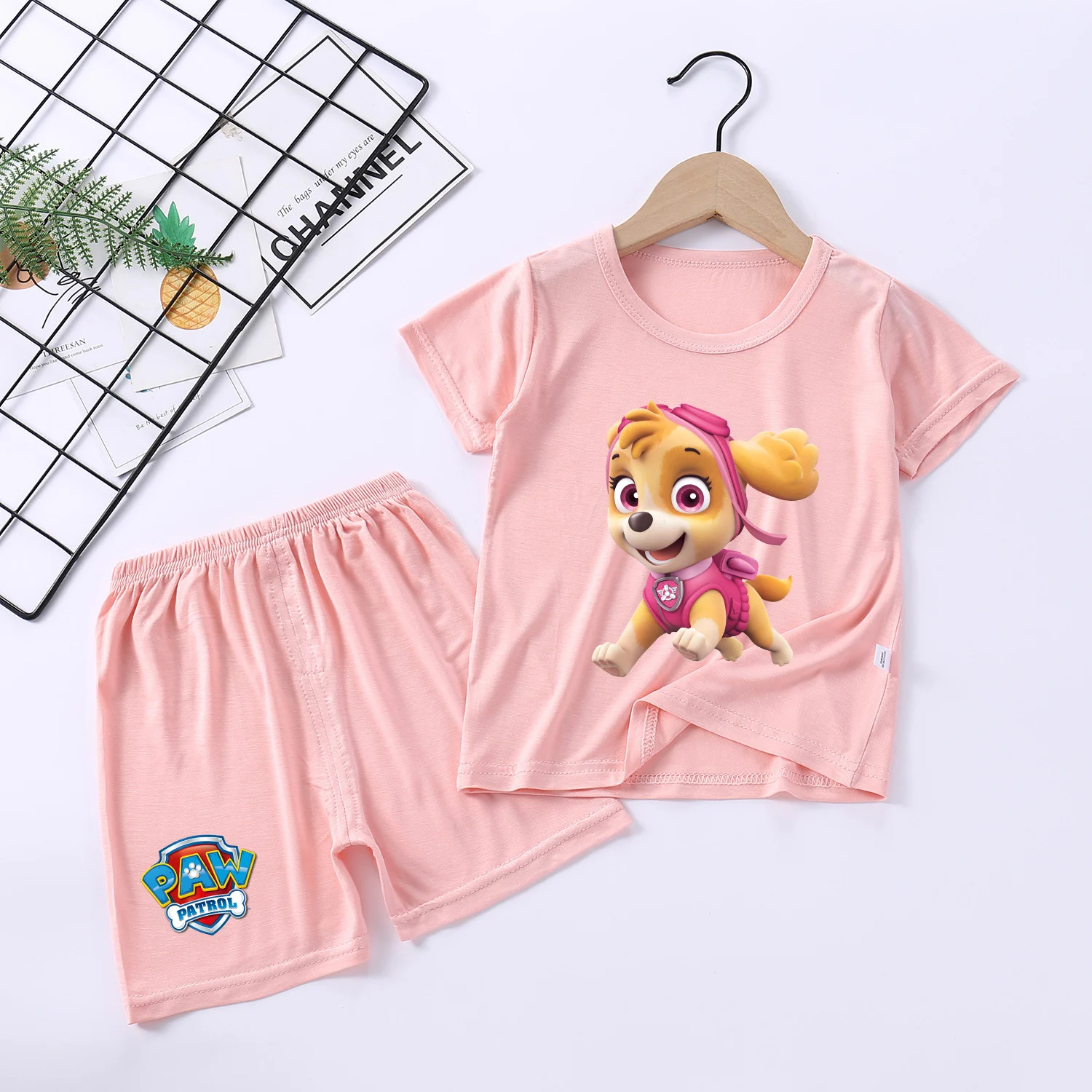 Детский пижамный комплект Щенячий патруль короткий из двух предметов с аниме