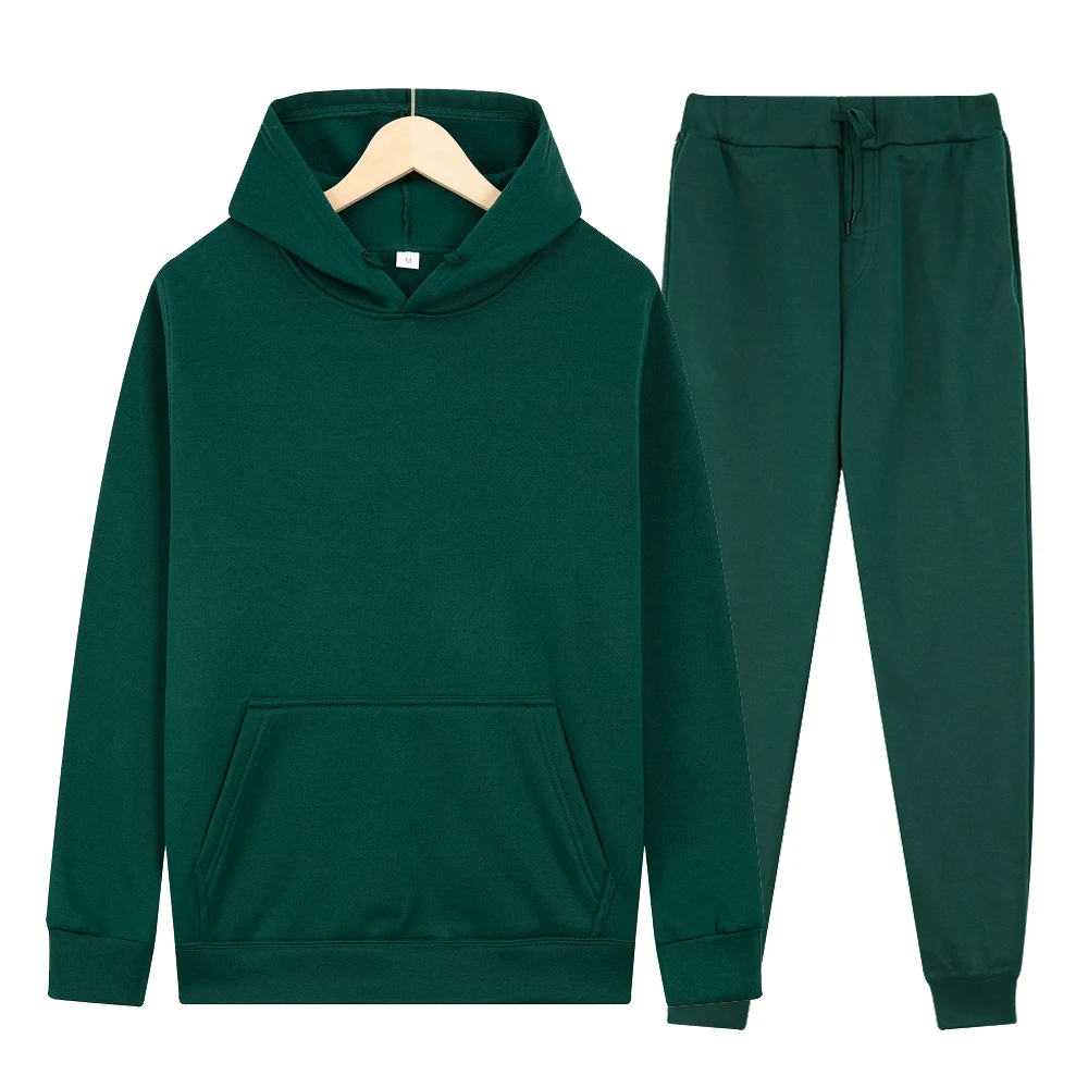 

Men's Sets Hoodies+Pants Autumn Winter Hooded Sweatshirt Sweatpants Fashion Slim Fit Men Set Hoodie Pant Hip Hop Pullover Hoody