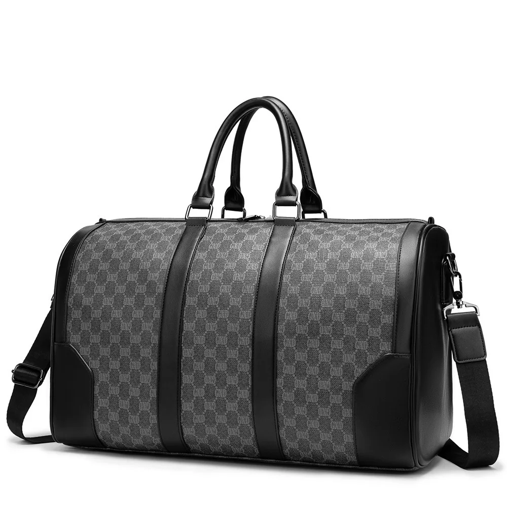 

Boston bag luxury duffle bag men Genuine Leather Women's travel bag Clothes bag