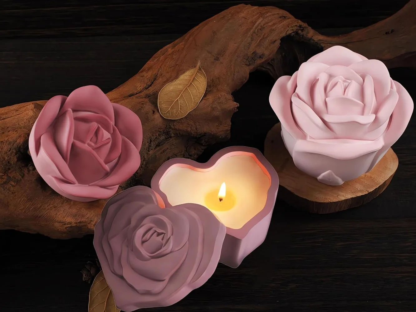 Роза банка для свечей бетонные силиконовые формы с крышкой сделай сам цветок