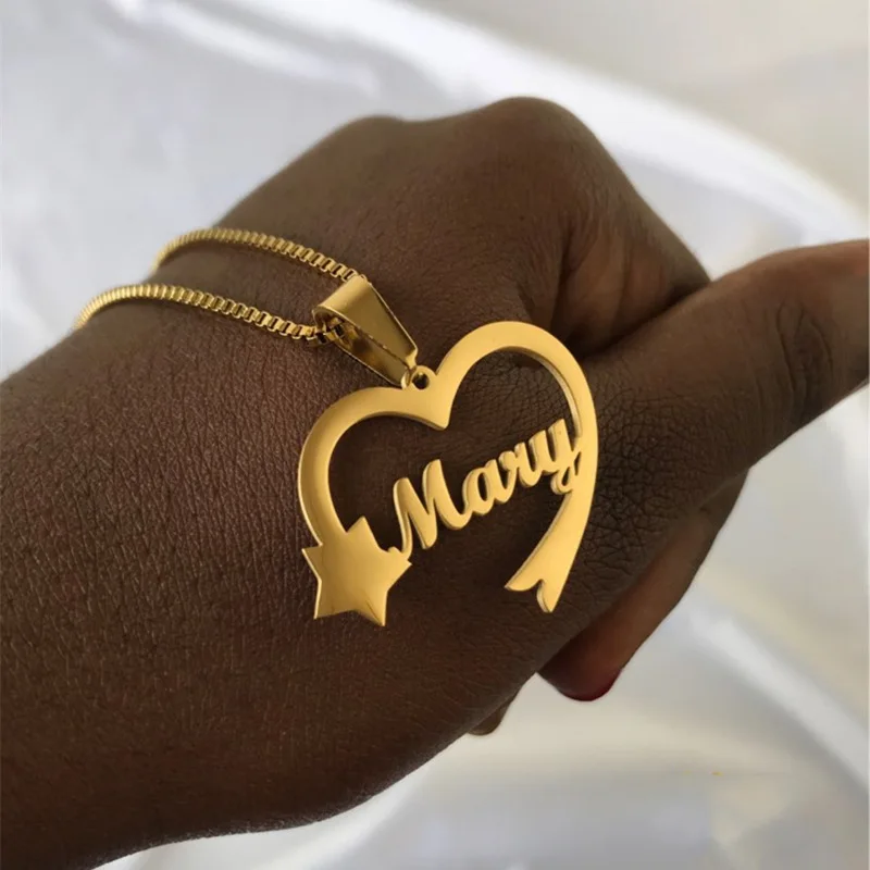 Ожерелье в стиле хип-хоп для женщин ювелирное изделие африканском с 2 именами