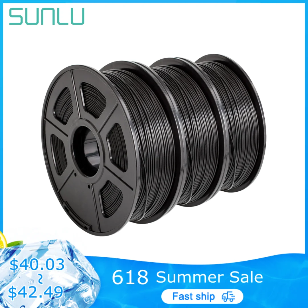 Sunlu Pla Pla Mais Filamento 1kg 1.75 mm 3d Impressora Filamento Rolos Material para 3d Caneta Pla Filamento Extrusora Consumível Navio Livre Materiais de impressão 3D
