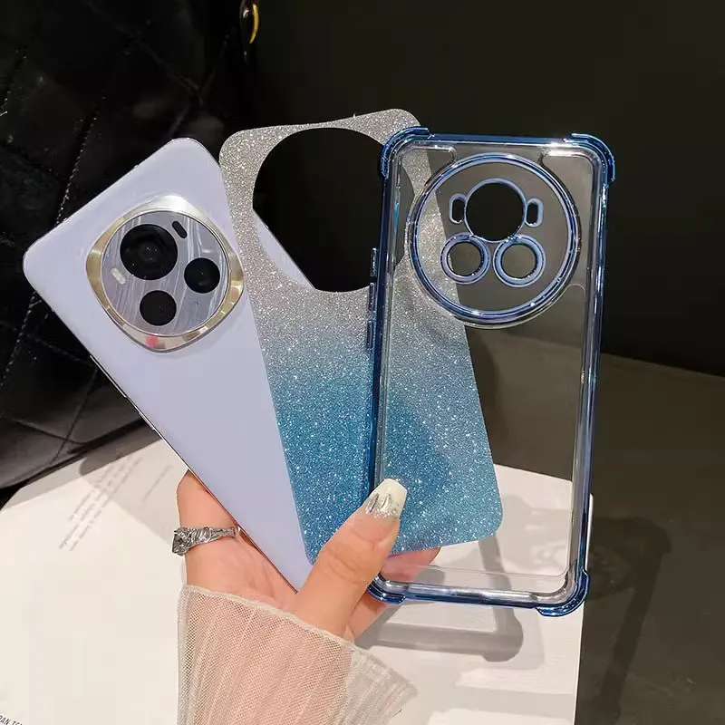 6 5pro 6pro 5G Роскошный блестящий силиконовый чехол для Honor Magic 5 Magic4 pro Lite X9a X9b