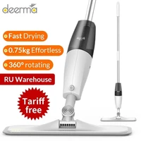 youpin deerma mop with sprayer bathroom floor mop with spin 360 degree handle mop for home wood ceramic tiles floor cleaning