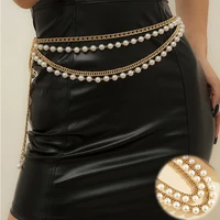 women belt waist chain chain jewelry gift tassel waist multi layer fringes pearl