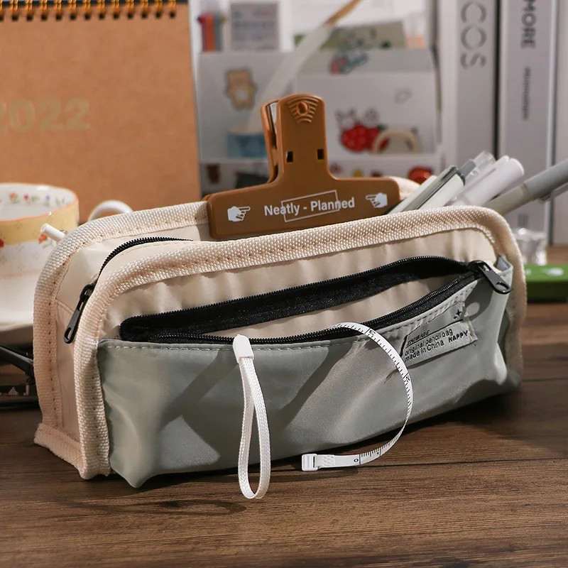 

INS Japanese Style Large Capacity School Case Multi-layer Cute Stationery Bag Students Pencil Pouch Back To School Supplies