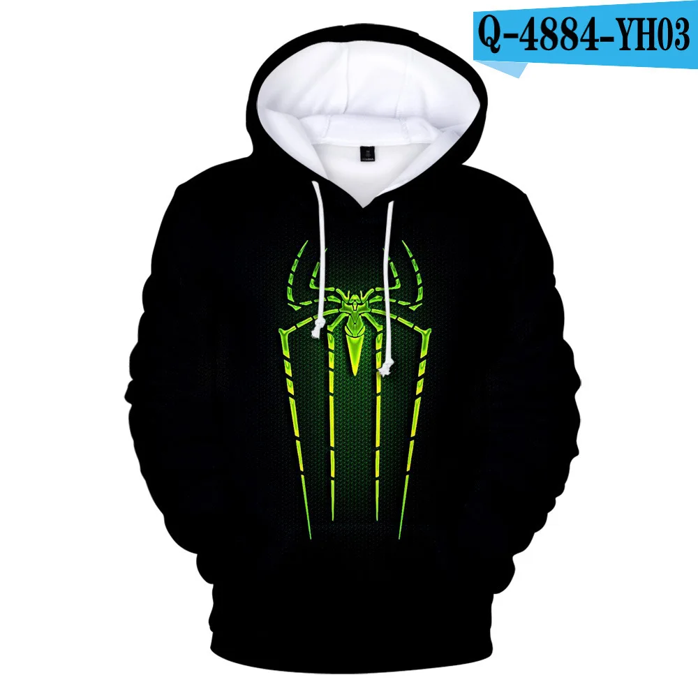 

2-14 children's Classic Movie Print Hoodie Creative Design 3D Spider Sweatshirt Boy/Girl Casual Hoodie Children Spider Tops