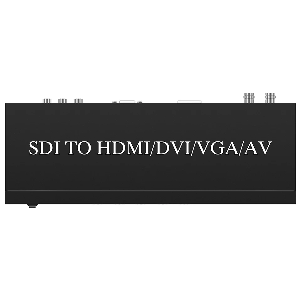Преобразователь Аудио и видео SD/HD/3G SDI в HDMI DVI VGA AV CVBS с адаптером SDI для HDTV монитора мультимедиа