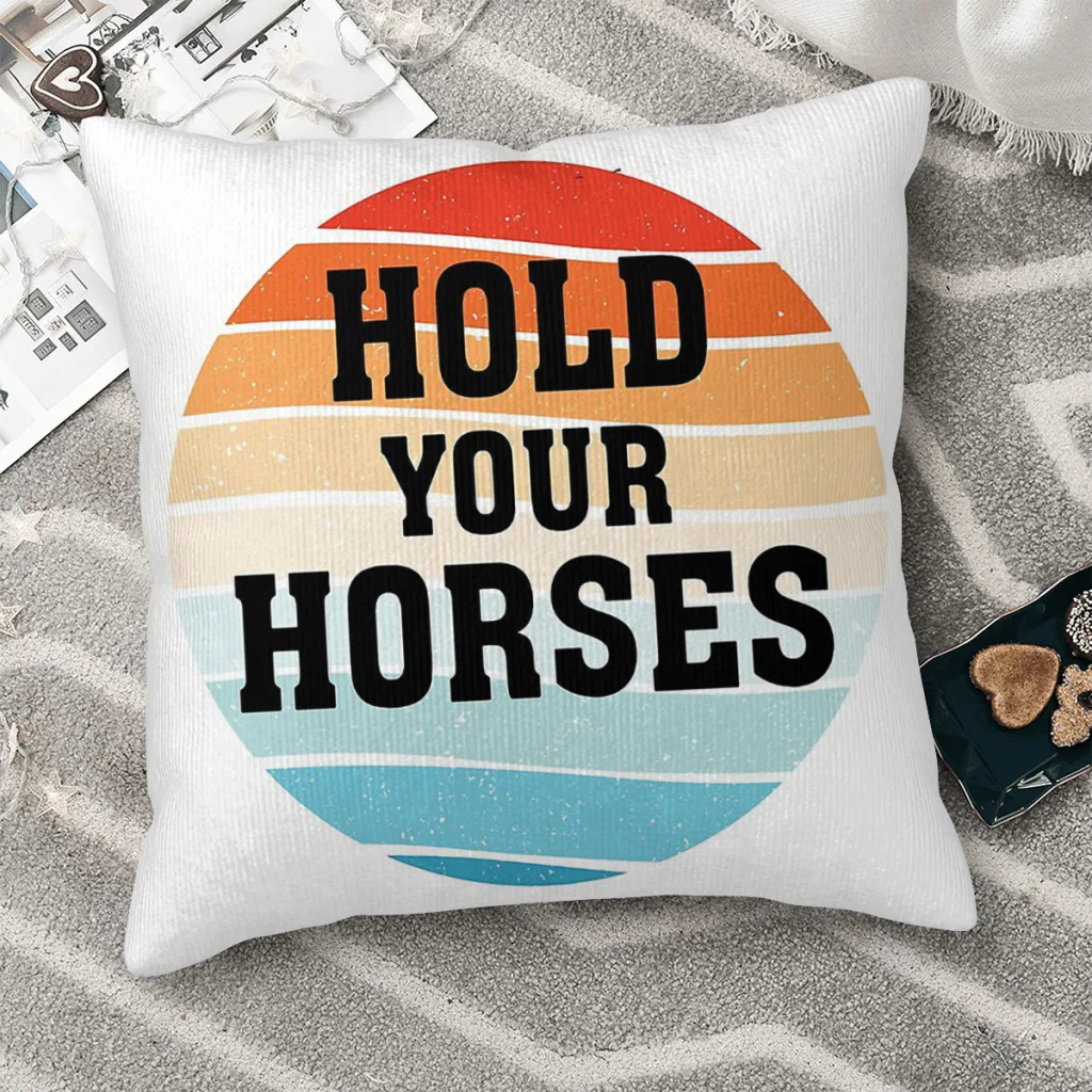 

Black Hug Pillowcase Hold Your Horses Ned La Salle Backpack Cushion Garden DIY Printed Car Coussin Covers Decorative