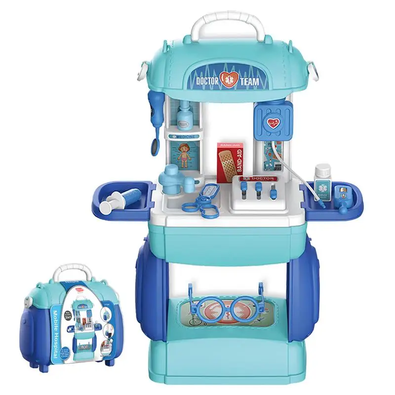 

Children Doctor Pretend Play Simulation Medical Toy For Boys Girls With Suitcase D50