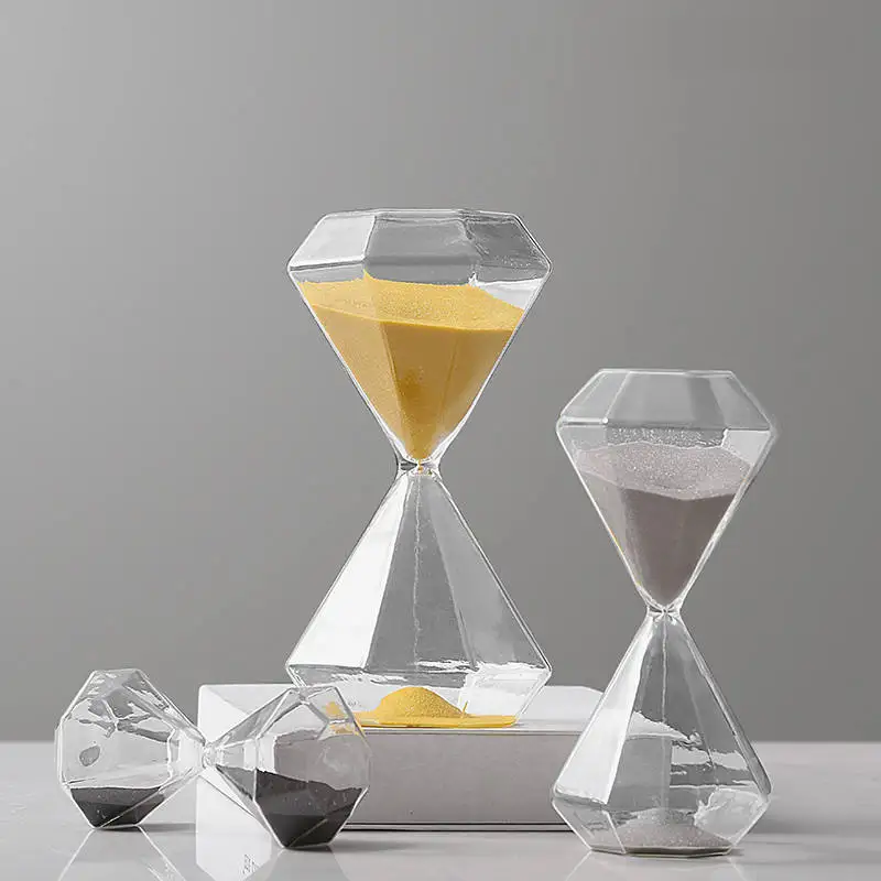 

5/15/30 Mins Diamond Sand Clock Hourglass Sandglass Children Gift Sand Timer Home Decoration Hour Glass Sand Timer