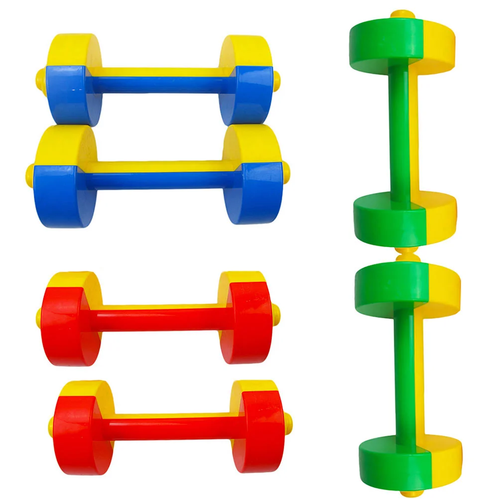 

Kids Training Hand Dumbbell Silent Plastic Adjustable Barbell Exercise Supplies