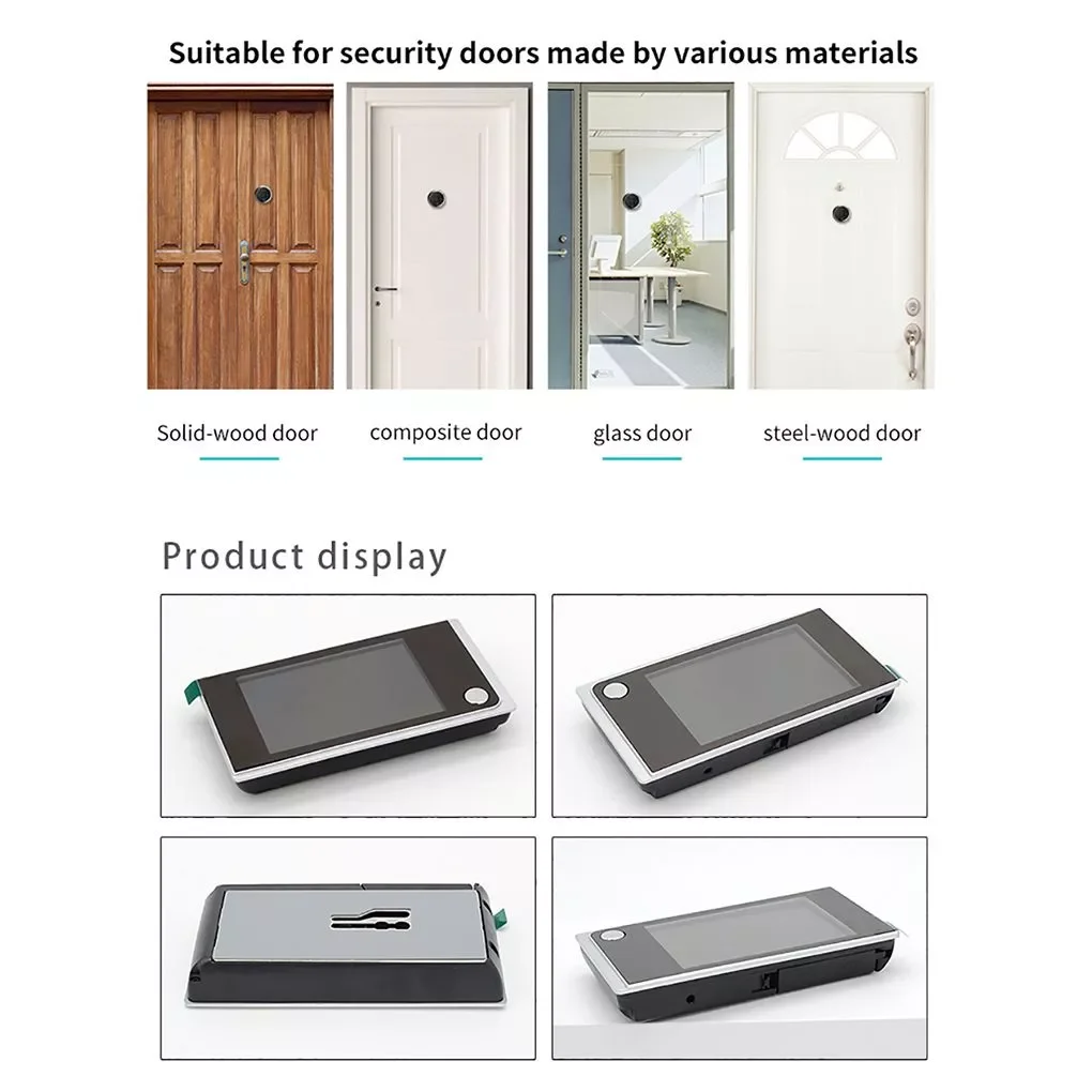 

NEW Wide Angle Door Eye Peephole Viewer Door Bell Camera 120 Degree 520A 3.5" LCD Digital Lens Cam