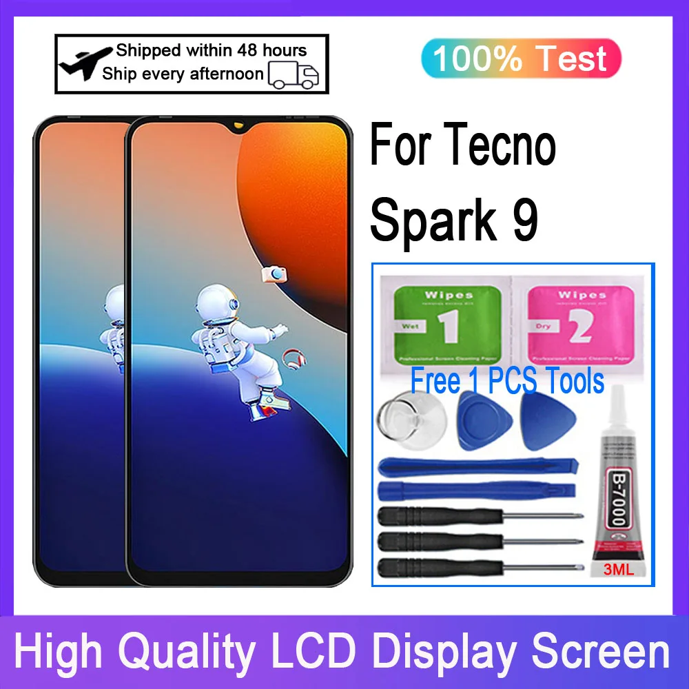 

Original For Tecno Spark 9 KG5p LCD Display Touch Screen Digitizer Replacement