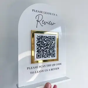 

Настольная вывеска с QR-кодом