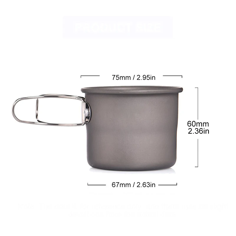 Кухонная посуда для кемпинга чашка титановая природы пешего туризма набор