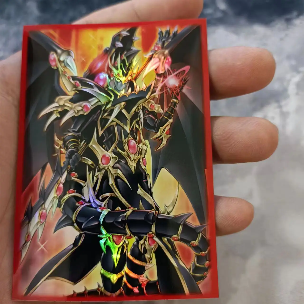 Фото 50 шт./упак. Yugioh Red-Eyes Dark Dragoon Card Sleeves Yu-Gi-Oh! Чехол для защиты от блеска для коллекционных карточек OCG №2