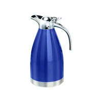 2 liters tea coffee bottle vacuum insulation stainless steel coffee pot tea inox blue red golden