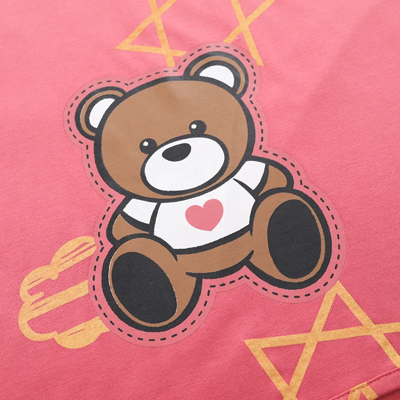 Summer pajamas three-piece set of pure cotton luxury pajamas women's short-sleeved cropped pants thin women's homewear suit