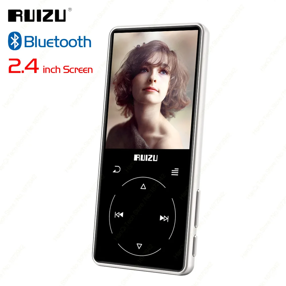 Mp3-плеер RUIZU D16 Bluetooth с Built-in динамиком, портативный музыкальный плеер, поддержка FM-радио, диктофон, электронная книга, видео, SD карта
