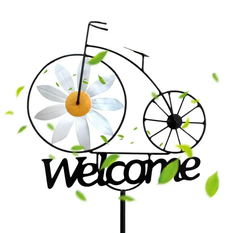 

Подсолнух знак приветствия ветряная мельница двор стойка с приветствием знак декоративное украшение для леса детская игровая площадка двор