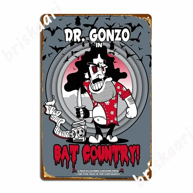 Fear N Loathing In 1925 Dr Gonzo Edition металлические таблички для гостиной клуба дома забавный