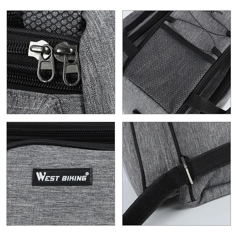 Вместительная сумка на заднюю стойку для горного велосипеда 15-20 л