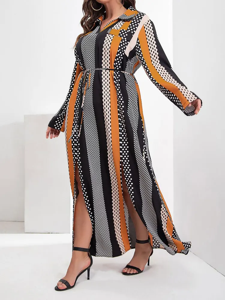 Рисунок 3 - Женское длинное платье в горошек