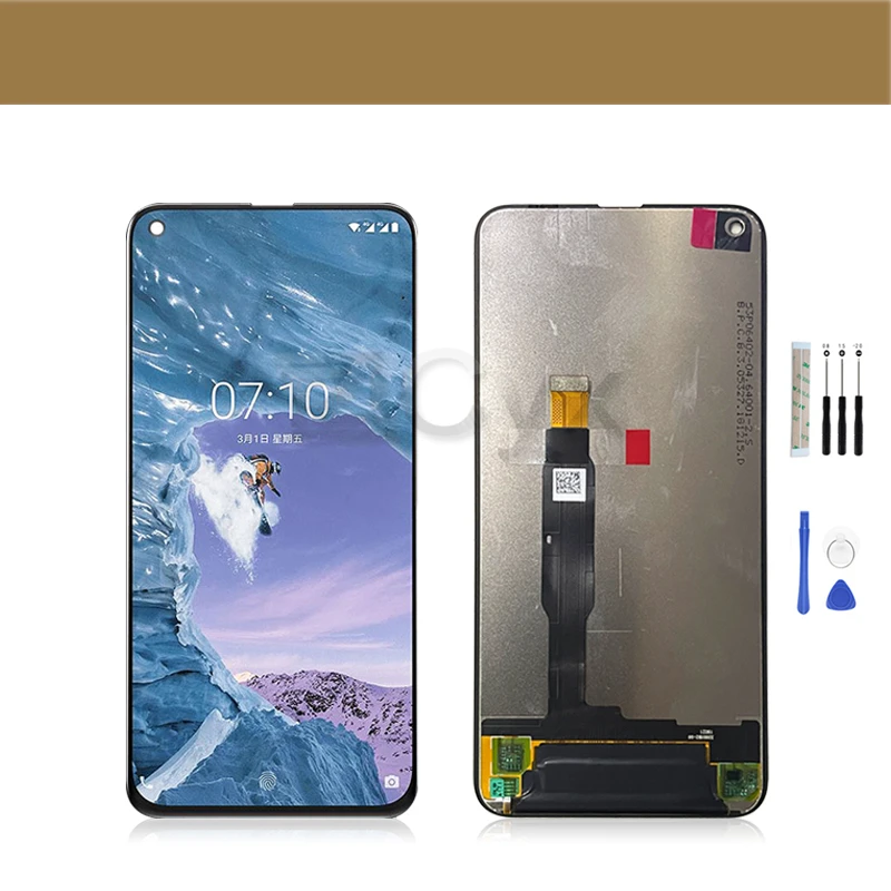 ЖК-дисплей 6 39 дюйма для Nokia X71 дигитайзер сенсорного экрана в сборе 8 1 Plus TA-1167 TA-1172