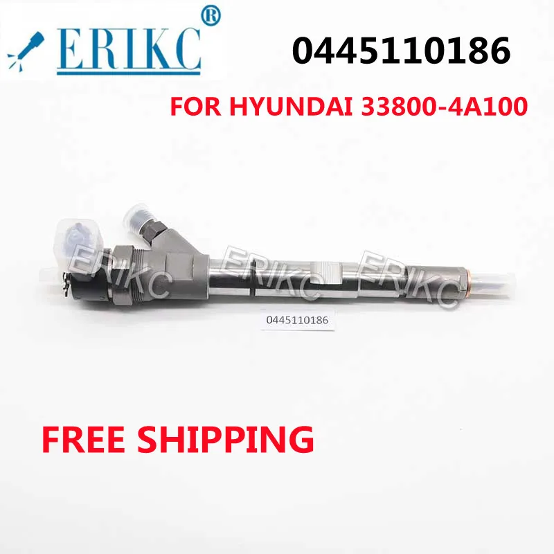 

ERIKC 0445110186 (0445 110 186) 0 445 110 691 Common Rail Fuel Injector For Hyundai Starex/Libero/Starex 2.5CRDi KIA Sorento