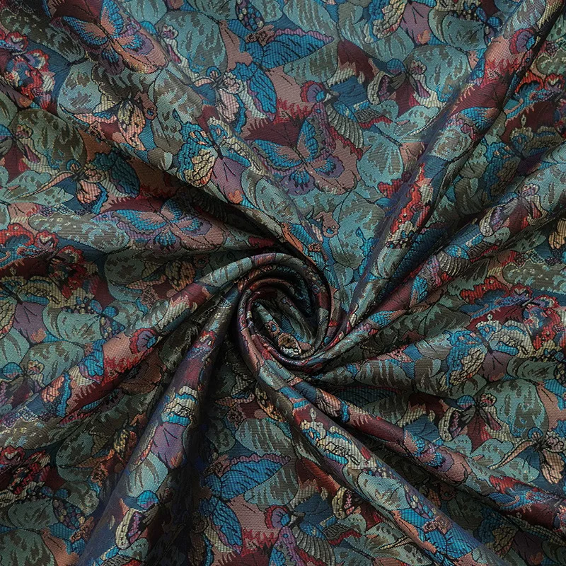 Картина маслом стильная абстрактная бабочка жаккардовая парчовая ткань модный