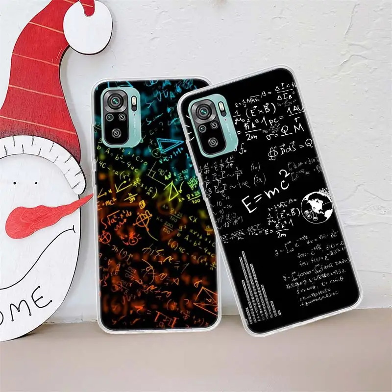 Чехол для телефона с формулой химической математики Xiaomi Poco X3 NFC X4 F4 GT M3 M4 M5 M5S X7 X5 X6