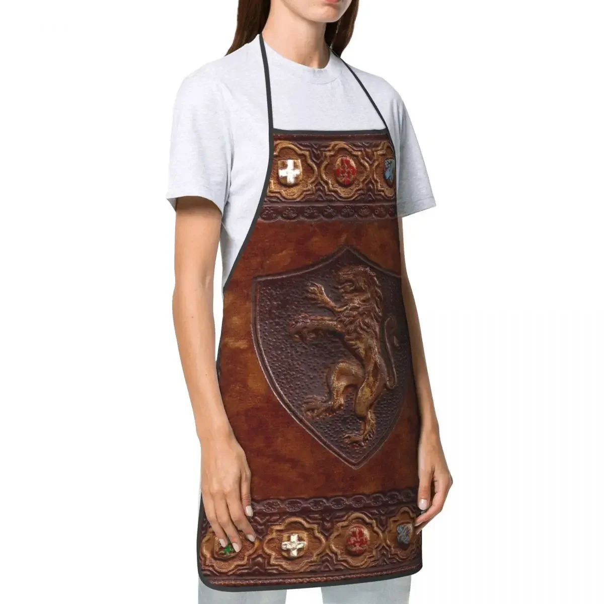 Нагрудник кожаный с ручными инструментами средневековая Обложка-книжка фартуки