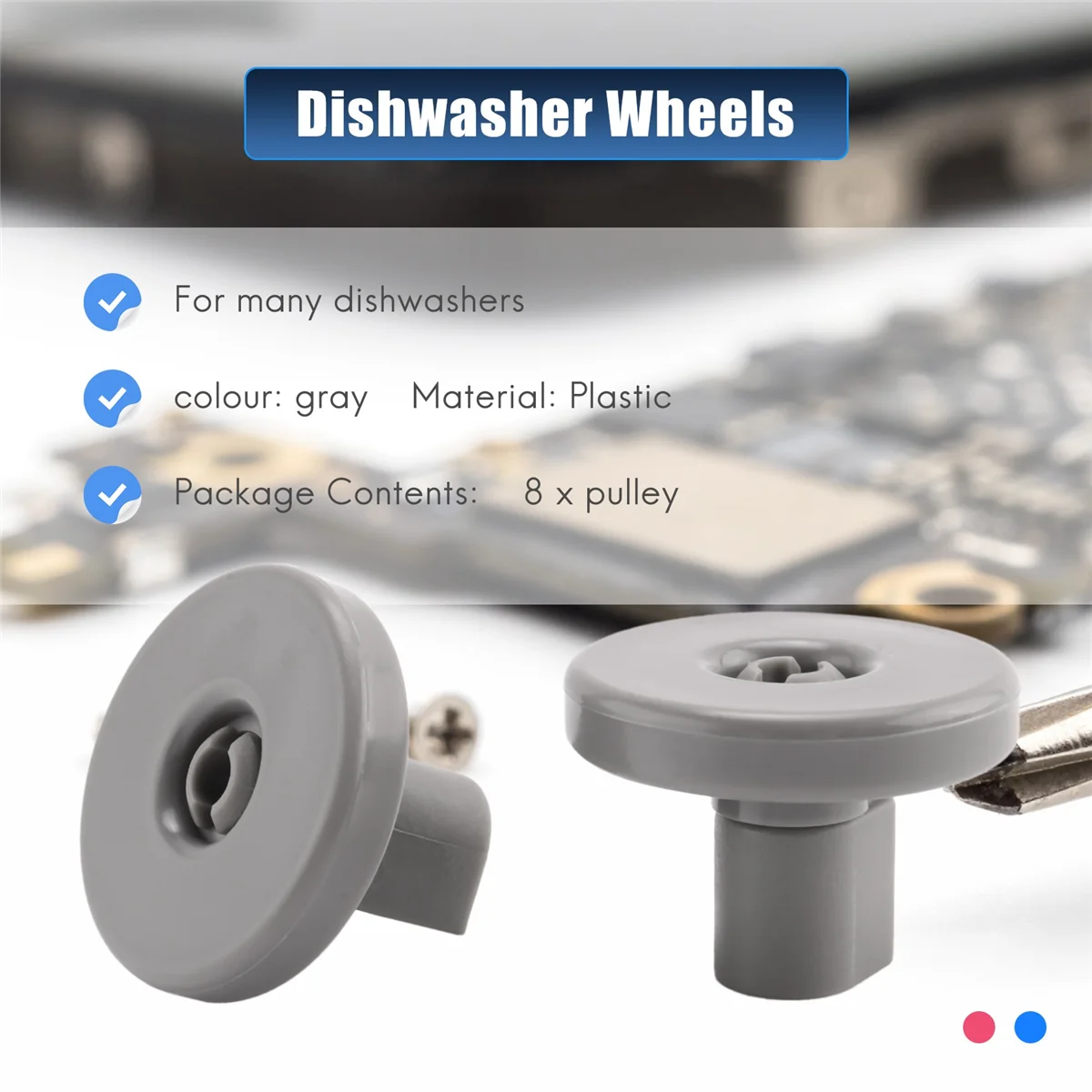 Ролики корзины для посудомоечной машины колеса нижнее колесо AEG Electrolux FAVORIT Zanussi